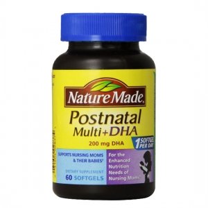 Nature made postnatal multi vitamins dha 200 mg 60 viên